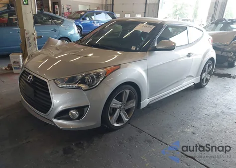 2013 Hyundai Veloster Turbo W/Blue из США, поврежденный, VIN KMHTC6AEXDU145719